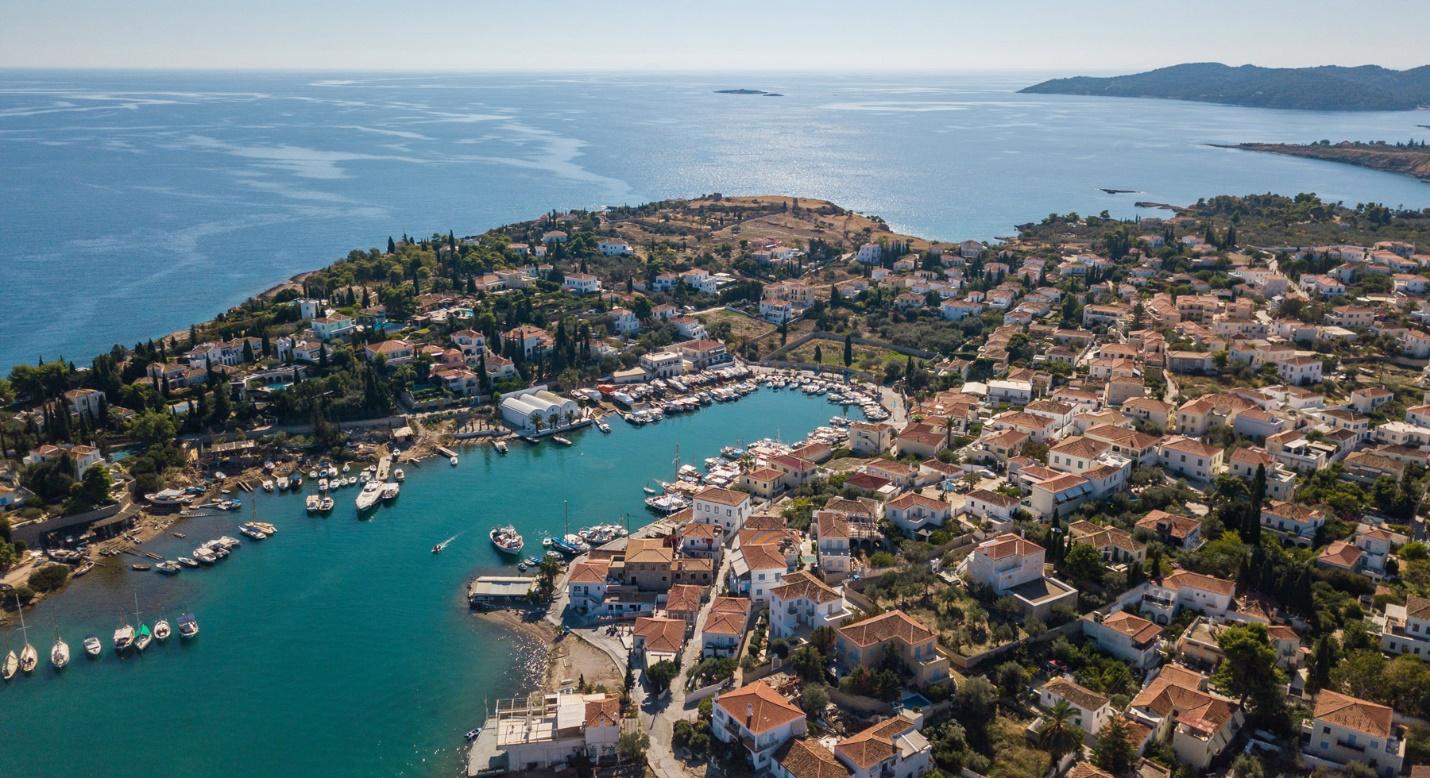 Spetses aerial photo